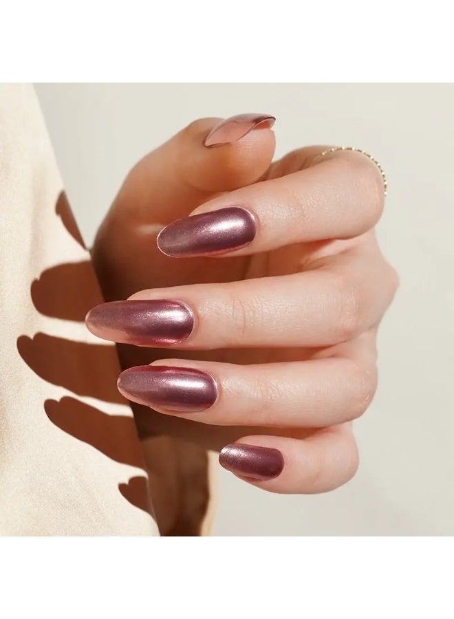 مجموعة كاملة من ملصقات جل الأظافر الممتازة مع معالجة بالأشعة فوق البنفسجية/LED | مجموعة عالية الجودة مع مبرد أظافر، ووسادات تنظيف، وأدوات خشبية، بجودة صالونات التجميل، سهلة الإزالة - Image 3